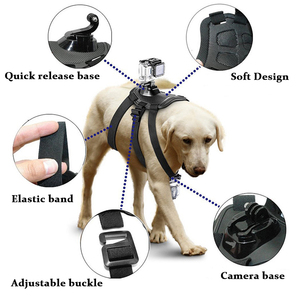 Sangle de poitrine réglable Hongdak pour chien, compatible avec les caméras <span class=keywords><strong>GoPro</strong></span> <span class=keywords><strong>Hero</strong></span> 13 12 <span class=keywords><strong>11</strong></span> 10 9 8 7 6 5 4, support de fixation pour caméra sportive - Product Image 3