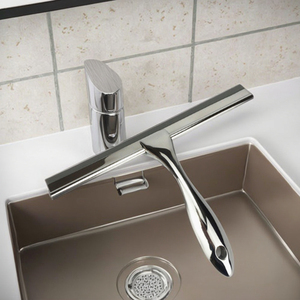 Tergivetro in Acciaio Inox con Manico in Metallo e Foro Rotondo per Pulizia <span class=keywords><strong>Bagno</strong></span> e Vetri Auto - Product Image 5