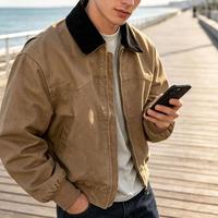Veste de travail pour homme personnalisée Detroit, vêtements de travail pour homme, manteau décontracté