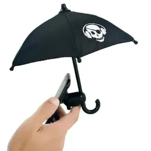 Tik Tok Goedkope Custom Geschenken 2023 Nieuwe Telefoon Paraplu Mini Paraplu Voor Telefoon Paraplu
