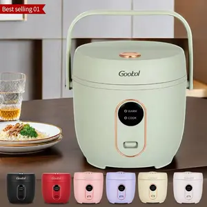 Taşınabilir mutfak aletleri Mini pirinç cooker0.8L insanlar küçük elektrikli pirinç pişirici ev