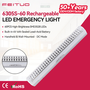 Barre lumineuse LED compacte à double luminosité pour signalisation d'<span class=keywords><strong>urgence</strong></span> <span class=keywords><strong>en</strong></span> cas <span class=keywords><strong>de</strong></span> panne <span class=keywords><strong>de</strong></span> courant, alimentée par batterie 4V 4Ah, idéale pour couloir - Product Image 1
