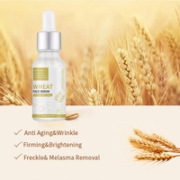 Sérum Visage au Blé à l'Acide Hyaluronique Fermenté Hydratant Unifiant le Teint Terne Éclaircissant Hydratant Peau Éclatante Soutien de la Barrière Cutanée