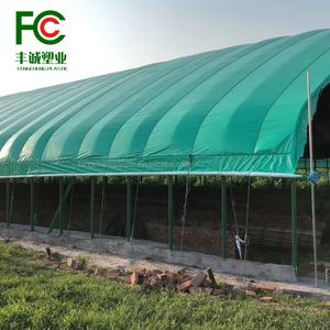 Bâche imperméable HDPE résistante verte de 195g protégée contre les UV de 6*20m pour la culture de fraises et la couverture d'abri de toit - Product Image 6
