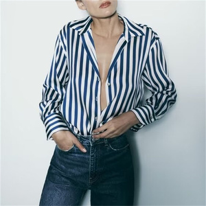 SHENZHU Camicia da Donna Primavera 2024, Nuova Moda in 20 Colori, Texture Drappeggiata, Stile Retrò, Manica Lunga con Bottoni, Top Chic 2197745 - Product Image 3