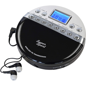 Reproductor de CD Personal portátil <span class=keywords><strong>Discman</strong></span> Pantalla LCD BBS Bass Boost FM Transmisión Altavoz Auricular Soporte para música MP3 de/RW - Product Image 2