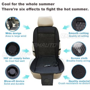Cojín de Ventilación Refrigerante para Coche de 12V, Nuevo, para Verano, con Ventilador de Aire, Masaje y Aire Acondicionado, 2 Velocidades (Baja/Alta) - Product Image 6