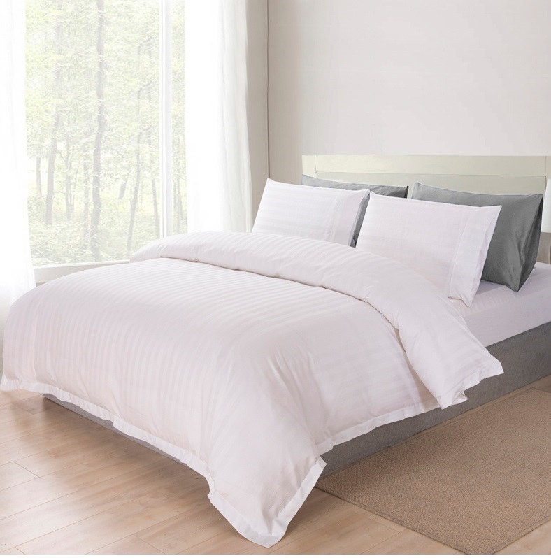 Custom Cheap Single Size Printed 100% Egyptian Cotton Fabric Duvet Cover Set