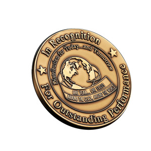 Custom Modern Commemorative Medal Double-Sided Relief <b>Badge</b> Soft Enamel Finish Pure Copper Corporate School <b>Badges</b> for Art - Product Image 1
