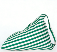 Facile à transporter Durable étanche extérieur plage pouf Offre Spéciale petit triangle pouf canapé stockage transporter pouf chaise couverture