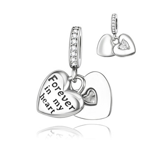 <span class=keywords><strong>Dijes</strong></span> Colgantes de Cobre con Forma de Corazón 'Te Amo' <span class=keywords><strong>para</strong></span> Mujer, Compatibles con <span class=keywords><strong>Pulseras</strong></span> y Collares, Regalo <span class=keywords><strong>para</strong></span> Mamá y Papá - Product Image 5
