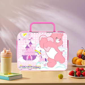 Custom <strong>Princess</strong> Pink Girls Bento <strong>Lunch</strong> <strong>Box</strong> with Ice Pack Fresh 5 Compartment Silicone Kids' <strong>Lunch</strong> <strong>Box</strong> - Product Image 4
