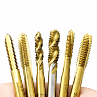 Taraque en acier rapide à pointe spirale et cannelure droite, outil de taraquage métrique M3 à M12 pour acier inoxydable, usage en atelier CNC