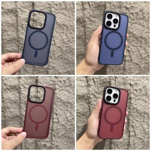 Nueva Funda Magnética de Lujo para Teléfono, TPU+PC, para <span class=keywords><strong>11</strong></span>-17 y 13 Pro Max, Carga Inalámbrica, Antihuellas, Antigolpes - Product Image 6