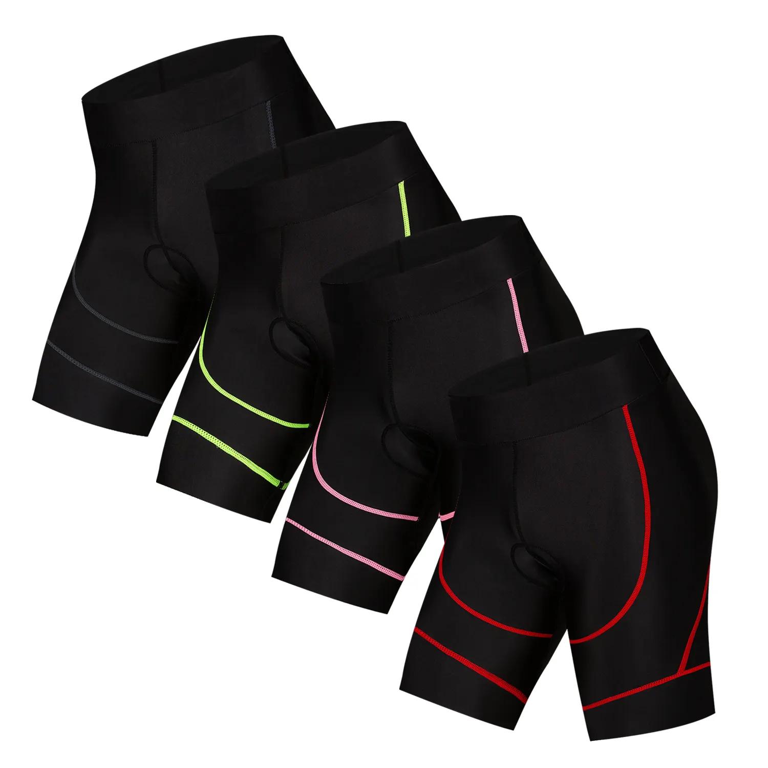 Padded Cycling Shorts Custom Mountain Bike Shorts With Gel Padded Riding Ciclismo Mtb Bicycle Pants Women Men Pro Seamless Cycling Bib Shorts