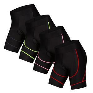 Pantalones cortos de bicicleta de montaña para hombre y <span class=keywords><strong>mujer</strong></span>, con almohadilla de Gel, sin costuras - Product Image 1