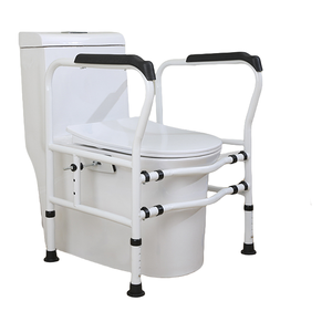 Medical Adjusta ble Deluxe WC Sicherheits rahmen Badezimmer Handlauf Assist Haltegriff Griff Stand Alone Toiletten schiene - Product Image 1
