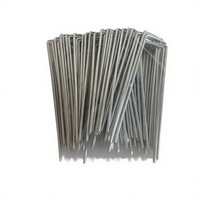 Agrafes de fixation pour aménagement paysager en acier galvanisé de 6 pouces, robustes et résistantes à la rouille, pour tissu de paillage anti-mauvaises herbes