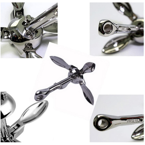 <span class=keywords><strong>Ancre</strong></span> Bruce en acier inoxydable 316, matériel marin, forte puissance de maintien pour yacht, <span class=keywords><strong>bateau</strong></span> de pêche, différentes tailles - Product Image 2