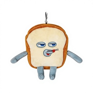 กระเป๋าใส่เหรียญตุ๊กตาการ์ตูนรูปคนขโมยขนมปังญี่ปุ่น พร้อมซิป สายคล้องกุญแจ จี้ห้อยกระเป๋า ใส่บัตรได้ ของขวัญรูปหัวใจ สำหรับทุกเพศ - Product Image 1