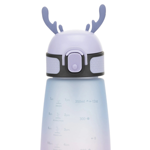 350ml Bpa-free Water Bottle With One-touch Lid Direct Drinking For Kids Travel Camping School-new Lids - Product Image 1