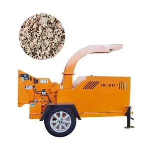 Broyeur de bois CE 22hp 40hp 50hp YG déchiqueteuse de bois broyeur de branches d'arbres essence/diesel machines forestières