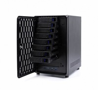 Boîtier Serveur de Stockage NAS à Prix de Gros 8 Baies, Châssis NAS Hotswap Verrouillable avec Porte Avant