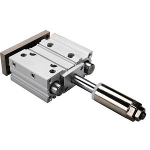 Cylindre pneumatique compact à trois axes MGPM20, diamètre <span class=keywords><strong>de</strong></span> trou 0-150 mm, course réglable, avec tige et guide, TCMJ/MGPMJ12/16/20/25/40-50 - Product Image 5