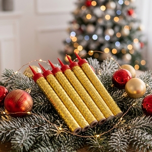 Bougie <span class=keywords><strong>Fontaine</strong></span> Scintillante Dorée pour Gâteau, Bougie Feux d'Artifice à Longue Durée de Combustion pour Gâteau d'Anniversaire, Fête de Mariage - Product Image 6