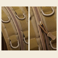 Sac à dos tactique en denim grande capacité, multifonctionnel, unisexe, imperméable, sac bandoulière Molle, randonnée en plein air, cyclisme, camping