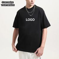 T-shirt Homme Col Rond 100% Coton Tricoté Surdimensionné Uni Sublimation Intégrale Teinture Rapide Vif Lisse 240g Vente en Gros Usine