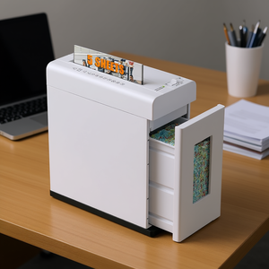 Trituradora de Papel de Corte Micro Ly-516p-w de 5 Hojas, Contenedor de 2.65 Galones, Diseño Compacto, Cesta Extraíble, Anti-Atascos, Uso en Oficina - Product Image 2