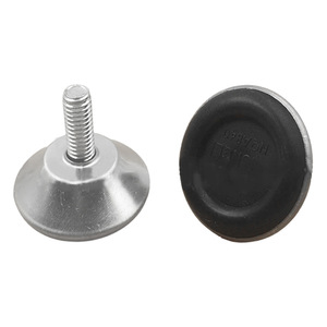 Yawitt Adjustable Desk Feet Metal Base With <b>Rubber</b> Pad For Office Furniture Height Adjustment - Product Image 1