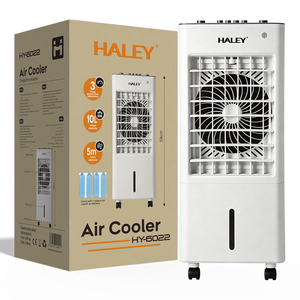 Haley Hy-6022 10l Portable Air <b>Cooler</b> 3 Speed Evaporative with 4 Ice Crystals 5m Wind Range Vertical Cooling Fan Hy-6022 - Product Image 1