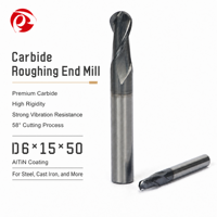 Outils Lucas, fraises 3D en alliage tungstène-cobalt, revêtement AlTiN, 55HRC, 2 cannelures, fraiseuse CNC, ODM OEM, fraise à face