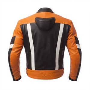 Veste de moto en cuir de vache véritable pour homme/Chaquetta, équipement de protection CE niveau 2 avec bosse de protection - Product Image 2