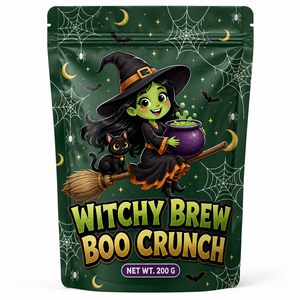 Bolsa de pie con diseño de bruja de Halloween, resellable con cremallera, para envasado de alimentos, dulces y aperitivos - Product Image 5