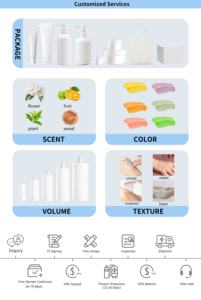 เจลอาบน้ำพร้อมโฟมครีมบางเบาสำหรับผิวนุ่มลื่นสีขาวให้ความชุ่มชื้นฉลากตามต้องการ - Product Image 6