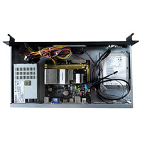 Boîtier de serveur réseau Mini-ITX industriel 1U à montage en rack, châssis court de 250 mm avec ventilateur pour HTPC, en stock