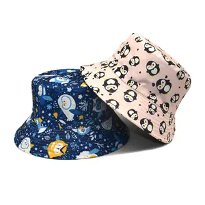 2023 New coming 2 colors available wholesale animal print hat bucket penguin hat