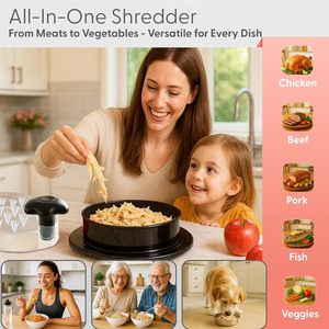 Anti-Slip Chicken Shredder Large Chicken Breast Shredder Salad <b>Tool</b> Twist Visible <b>Meat</b> Shredding Machine - Product Image 5