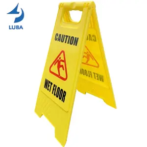 New Selling Foldable Plastic Road Wet Floor Sign Safety Caution Sign For Sale