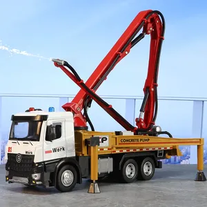 1/<span class=keywords><strong>18</strong></span> ciment pompe <span class=keywords><strong>camion</strong></span> alliage voiture modèle moulé sous pression en métal Transport véhicule ingénierie jouet pour garçons - Product Image 4