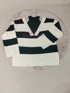 Maglione a maniche lunghe unico maglione donna seducente maglioni a righe da donna - Product Image 6