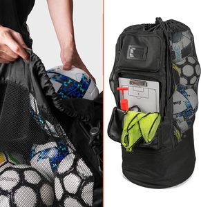 Sac <span class=keywords><strong>à</strong></span> dos de basketball personnalisé avec cordon de serrage pour garçons, sac <span class=keywords><strong>à</strong></span> dos de football pliable, sac de sport avec poche en filet amovible pour ballon, ODM OEM - Product Image 3