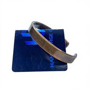 Vintage <b>Copper</b> Alloy Magnetic Adjustable Geometric Cuff <b>Bangle</b> for Unisex Arthritis Pain Relief with Antique <b>Copper</b> Plating - Product Image 1