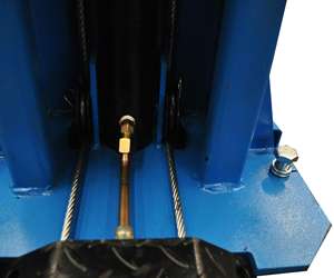 Elevador de Autos de Dos Postes con Liberación Manual de Dos Lados para Techos Bajos, Incluye Placa Base, con Certificación CE - Product Image 4