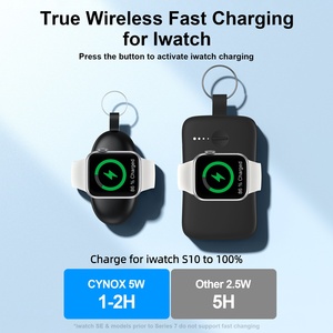 Mini Banco de Energía Portátil Inalámbrico Magnético 2 en 1 con Pantalla LED de 4000 mAh para <span class=keywords><strong>Iwatch</strong></span>, Banco de Energía con Carga Rápida PD22.5W - Product Image 4