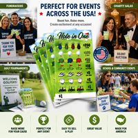Tarjetas de Juego Personalizadas con Temática de Golf y Cinco Ventanas, Diseños Múltiples, Impresión CMYK en Cartón de Doble Cara, con Sistema de Tirador