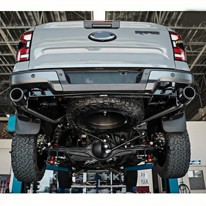 <span class=keywords><strong>2022</strong></span> + <span class=keywords><strong>Ford</strong></span> Next Gen <span class=keywords><strong>Ranger</strong></span> Raptor 3,0 <span class=keywords><strong>V6</strong></span> Acero inoxidable + Fibra de carbono Cat Back Sistema de escape de doble tubo - Product Image 6